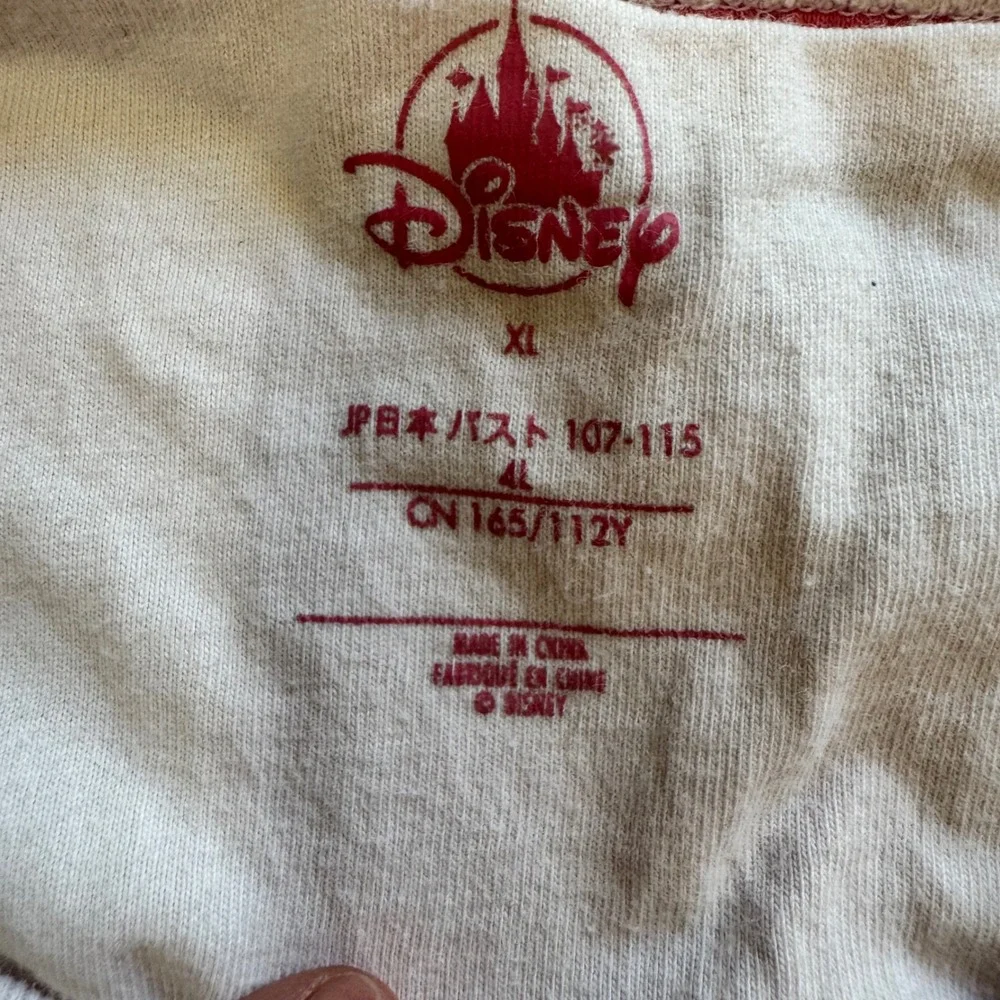 Disney Winnie the Pooh Tigger Waffle Knit Thermal Pajama Top White XL Loungewear - Picture 3 of 9